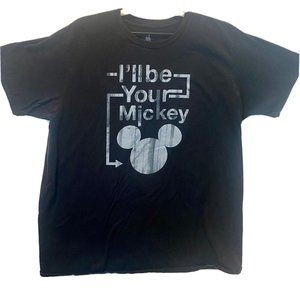 Disney Parks I'll Be Your Mickey Couples Unisex/Men's Black T-Shirt - 2XL